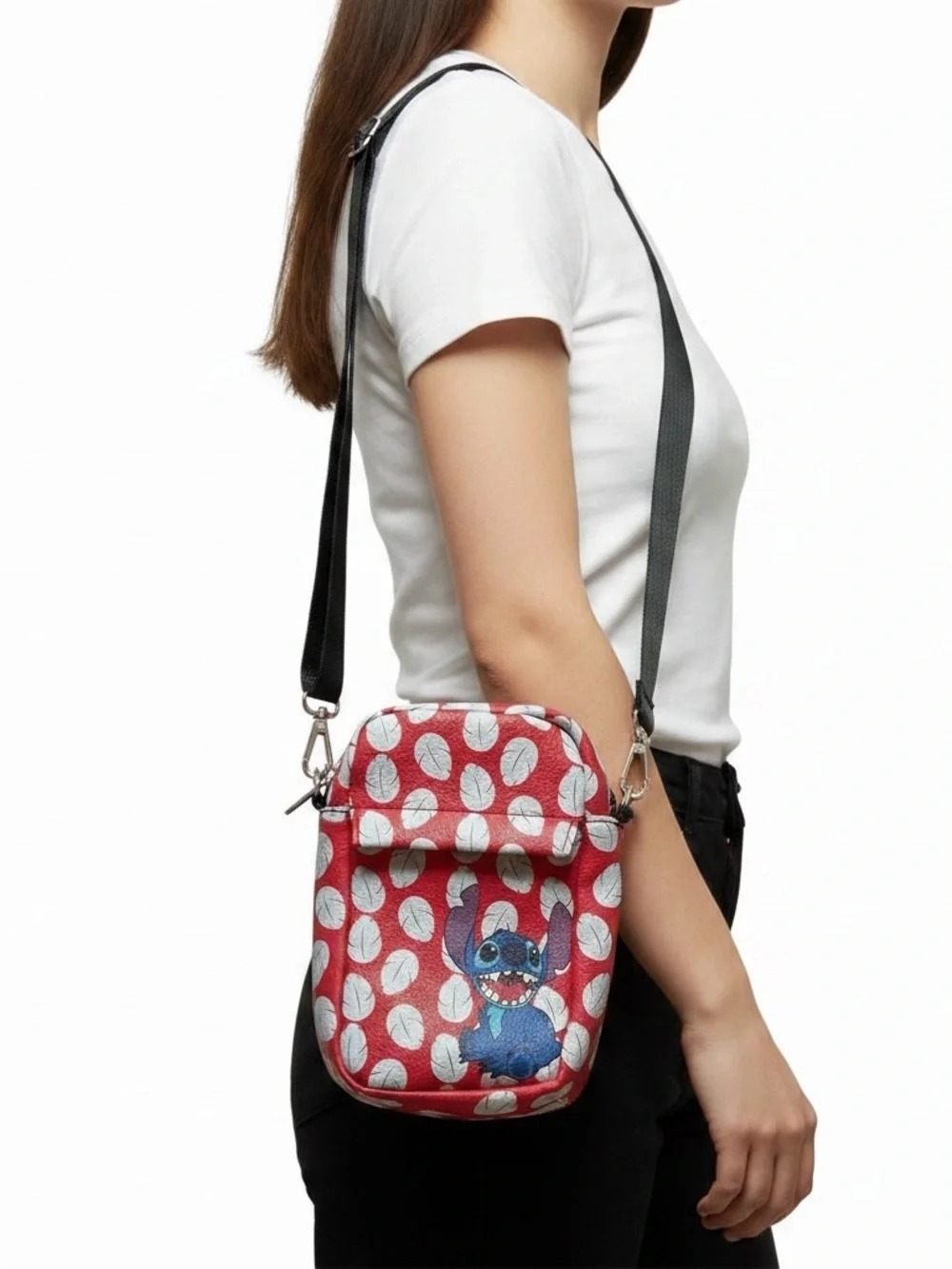 NWOT Buckle-Down Brand Disney Stitch Character Red and White Crossbody Bag